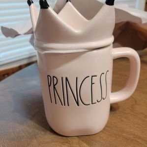 Princess Rae Dunn Mug with Crown Topper